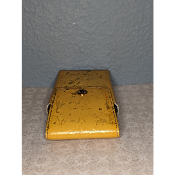 Louis Vuitton Yellow Monogram Vernis Cigarette Case Pouch Vintage Rare - Picture 10 of 10